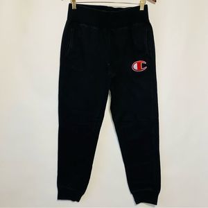 Champion Womens Black Reverse Weave Joggers Size Medium